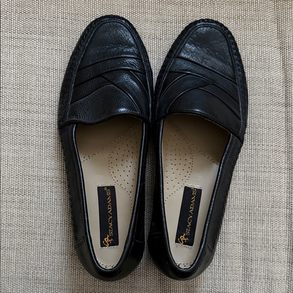 Stacy Adams Textured leather loafers mix toe Stitching Details New Size 9.5M main image 4